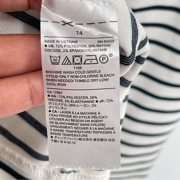 NWT Banana Republic Factory Black and White Striped Dress - Picture 14 of 16